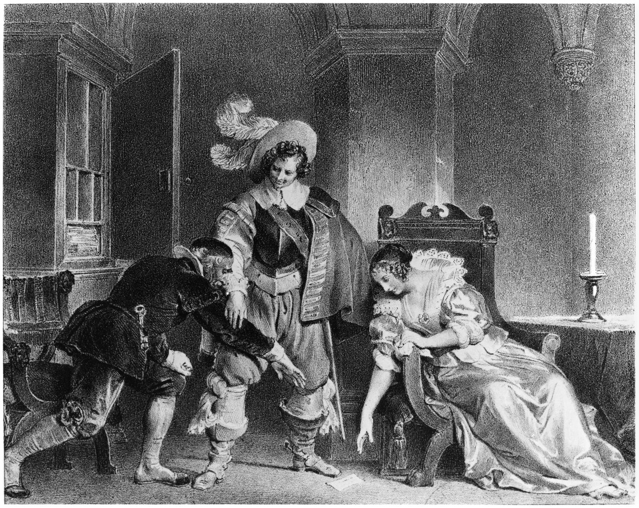 Lindor的信，来自塞维利亚理发师的插图，作者：Pierre Augustin Caron de Beaumarchais（1732-99） 作者 阿尔弗雷德·莱昂·勒默西耶