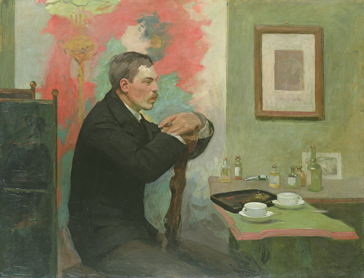 画家Julius Wohlers在他的工作室，1895年 作者 阿尔弗雷德·莫尔伯特