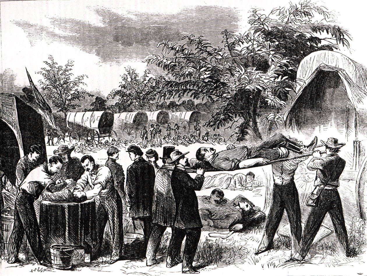 在1862年Antietam战役后开除了伤员 作者 阿尔弗雷德·鲁道夫·沃德