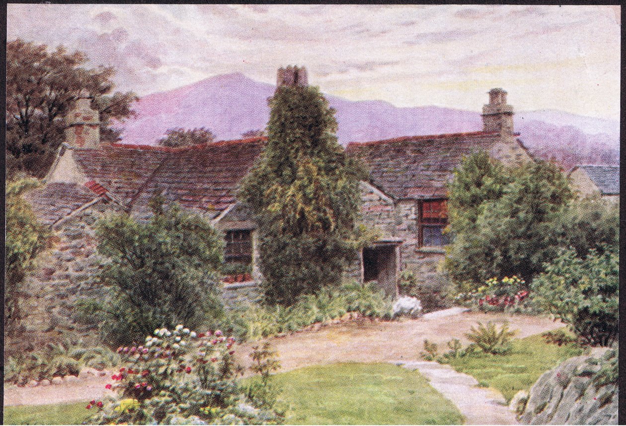 Dove Cottage，Grasmere，来自The Cottages和乡村生活的英格兰乡村出版社，Dent＆Sons Limited，1912年出版 作者 阿尔弗雷德·罗伯特·昆顿