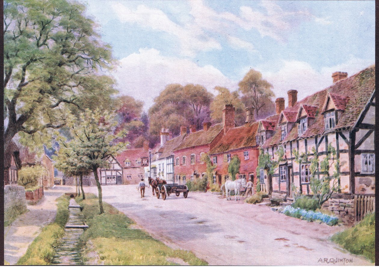 Elmley Cottage，Worcester，来自The Cottages和乡村生活的英格兰乡村出版社，Dent＆Sons Limited，1912年出版 作者 阿尔弗雷德·罗伯特·昆顿