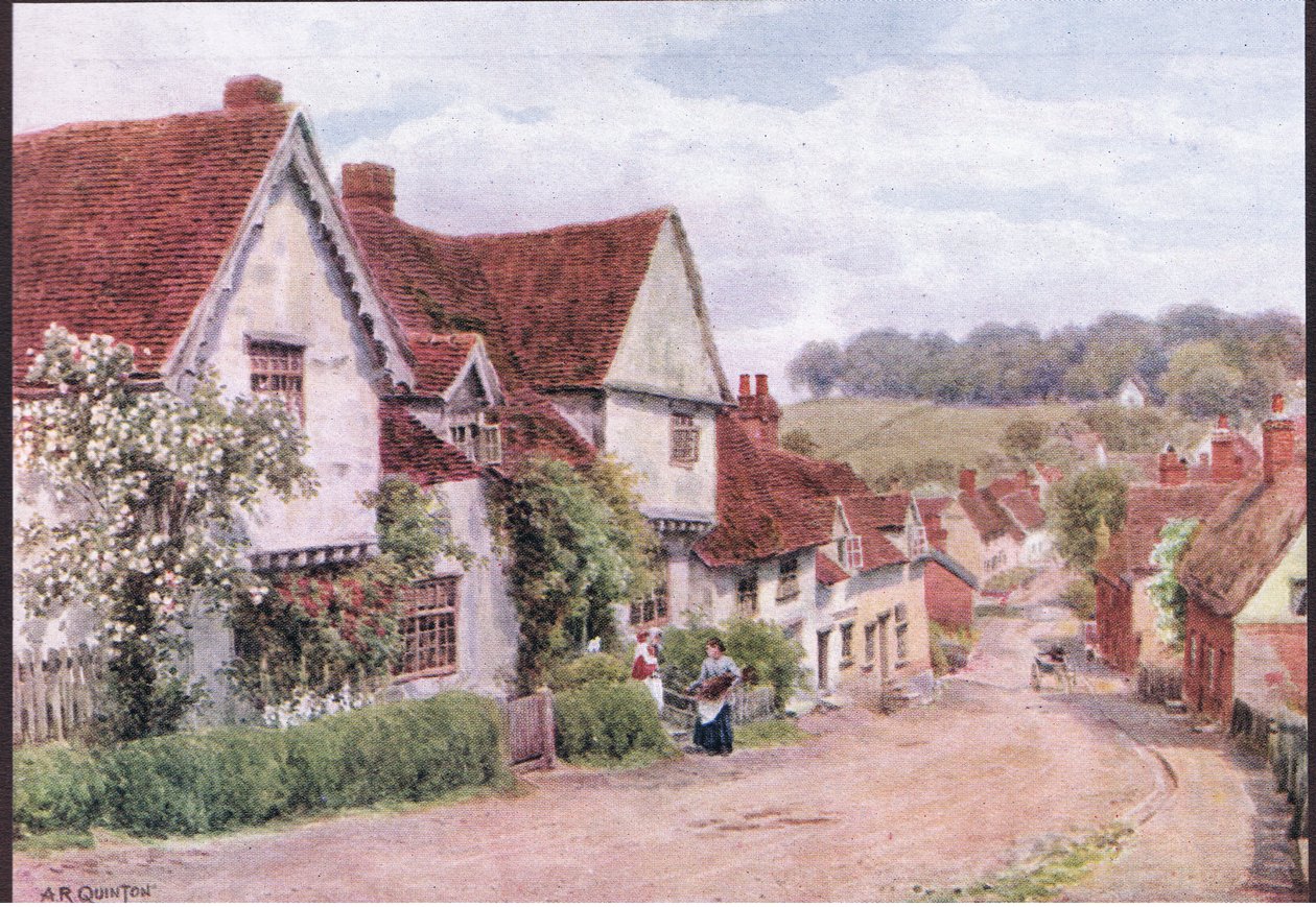 1912年Dent＆Sons有限公司出版的The Village，Kersey，Suffolk，The Cottages和Village Life of Rural England 作者 阿尔弗雷德·罗伯特·昆顿
