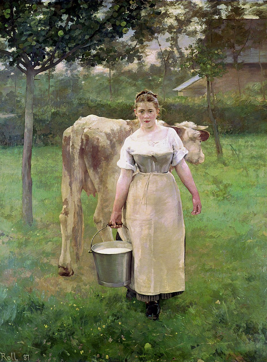 Manda Lametrie，农场女仆，1887年 作者 阿尔弗雷德·罗尔