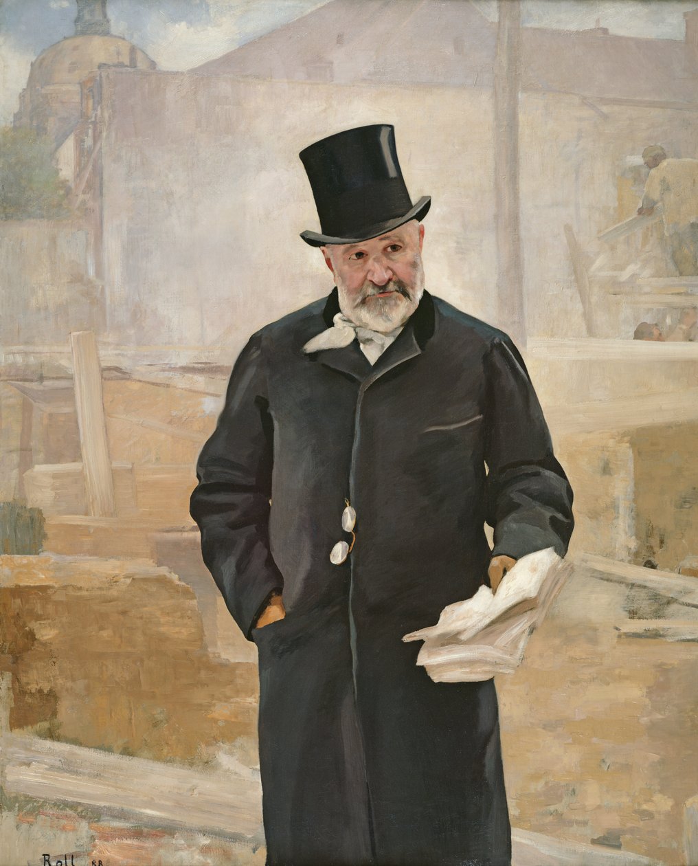 Jean Charles Adolphe Alphand（1817-91）1888年的肖像 作者 阿尔弗雷德·罗尔