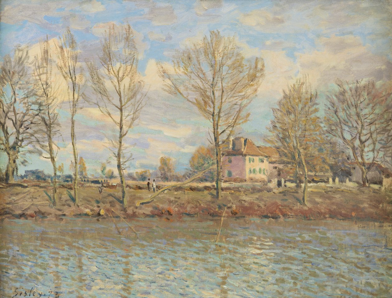 Iran de la Grande Jatte，塞纳河畔讷伊，1873年 作者 阿尔弗雷德·西斯利