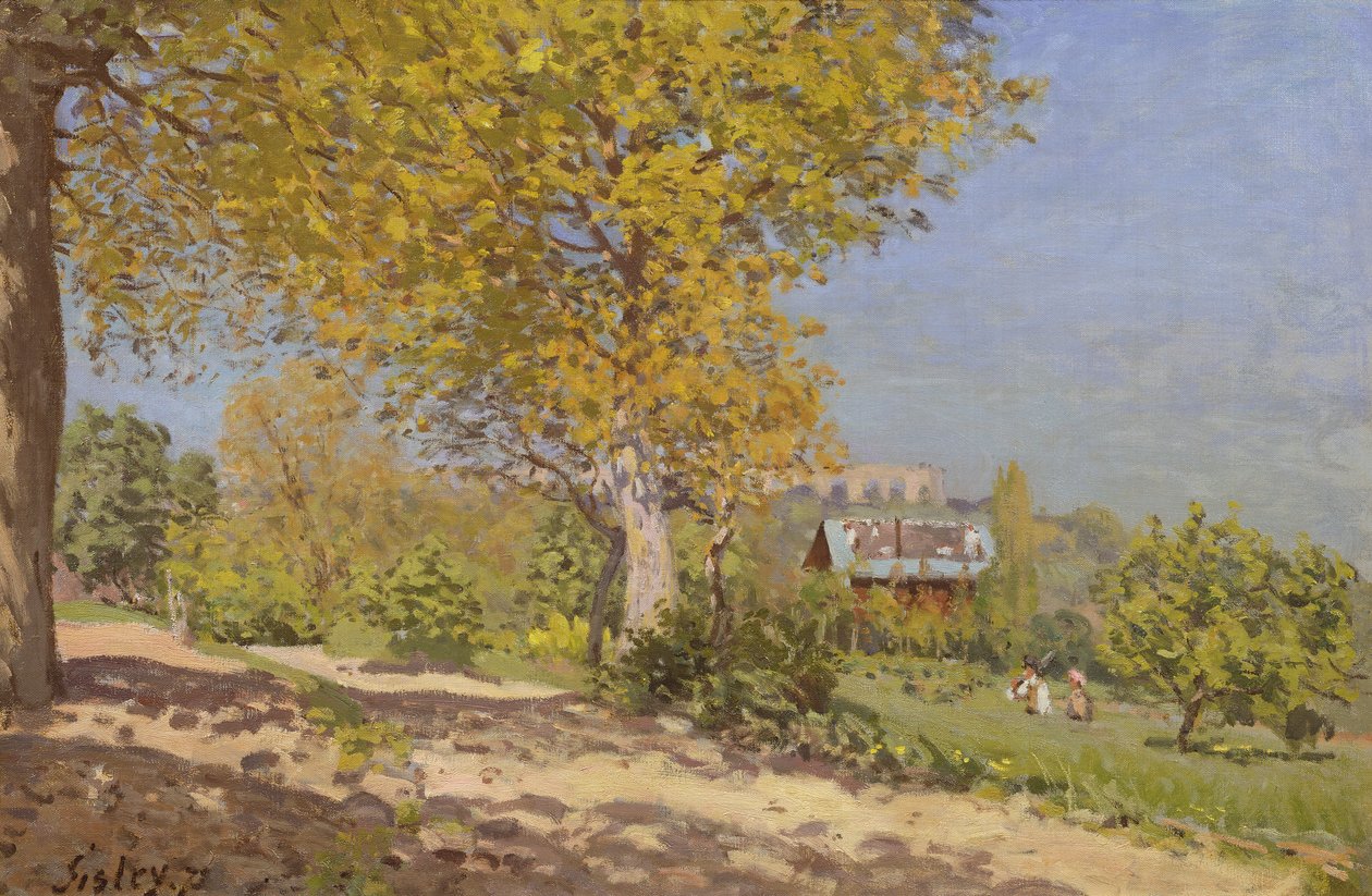 靠近Louveciennes，1872年 作者 阿尔弗雷德·西斯利