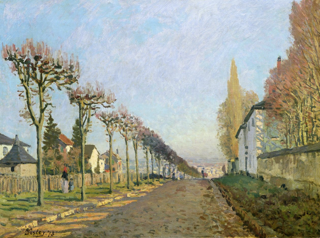 机器之路，Louveciennes，1873 作者 阿尔弗雷德·西斯利