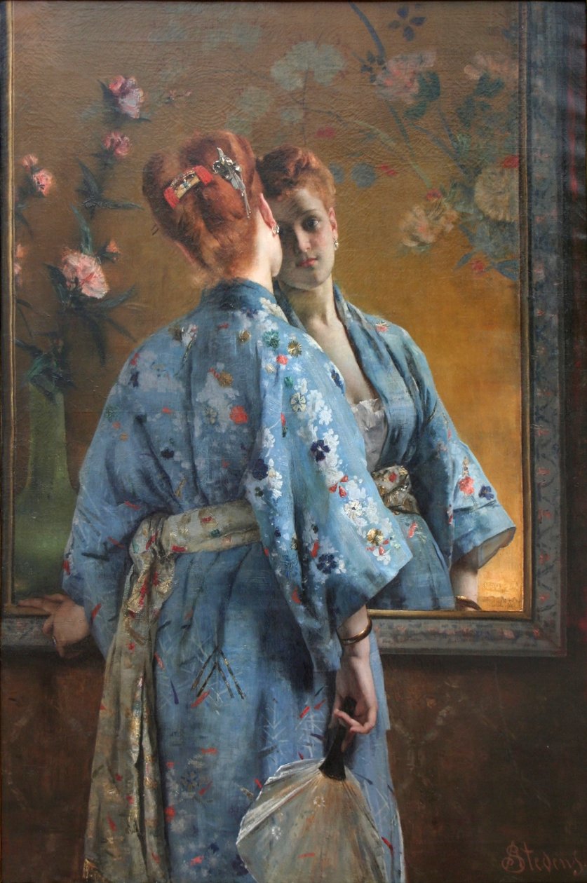 日本巴黎人 作者 阿尔弗雷德·埃米尔·史蒂文斯（Alfred Emile Stevens）