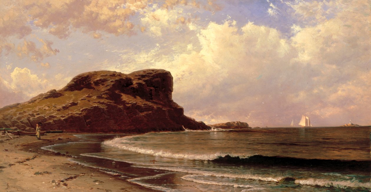 Castle Rock，Nahant，马萨诸塞州 作者 阿尔弗雷德·汤普森·布里彻