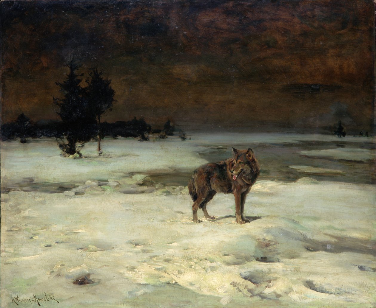 自由和独自，c.1900 作者 Wierusz Kowalski 的阿尔弗雷德