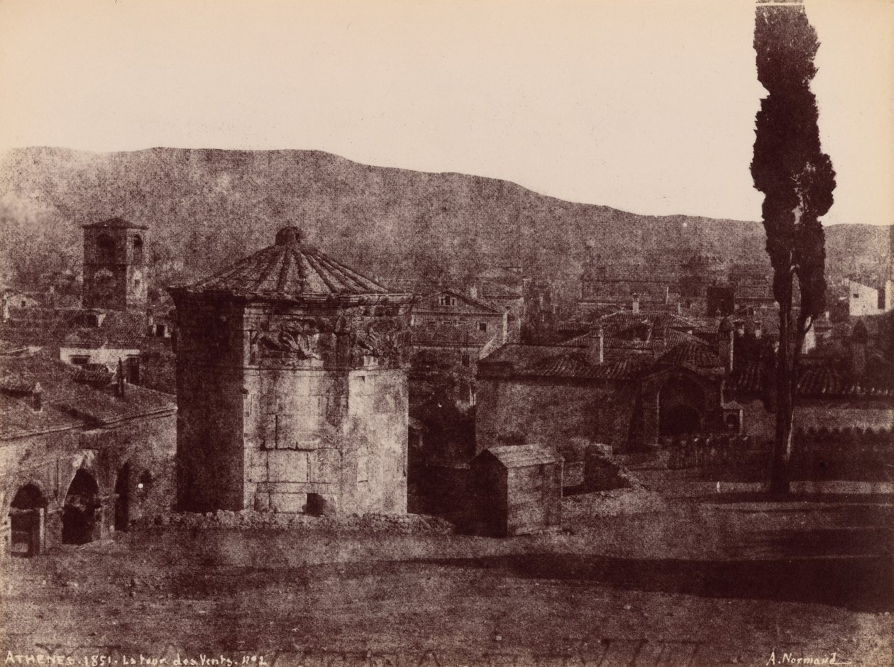 雅典风之塔，1851 年（照片 作者 阿尔弗雷德·尼古拉斯·诺曼德