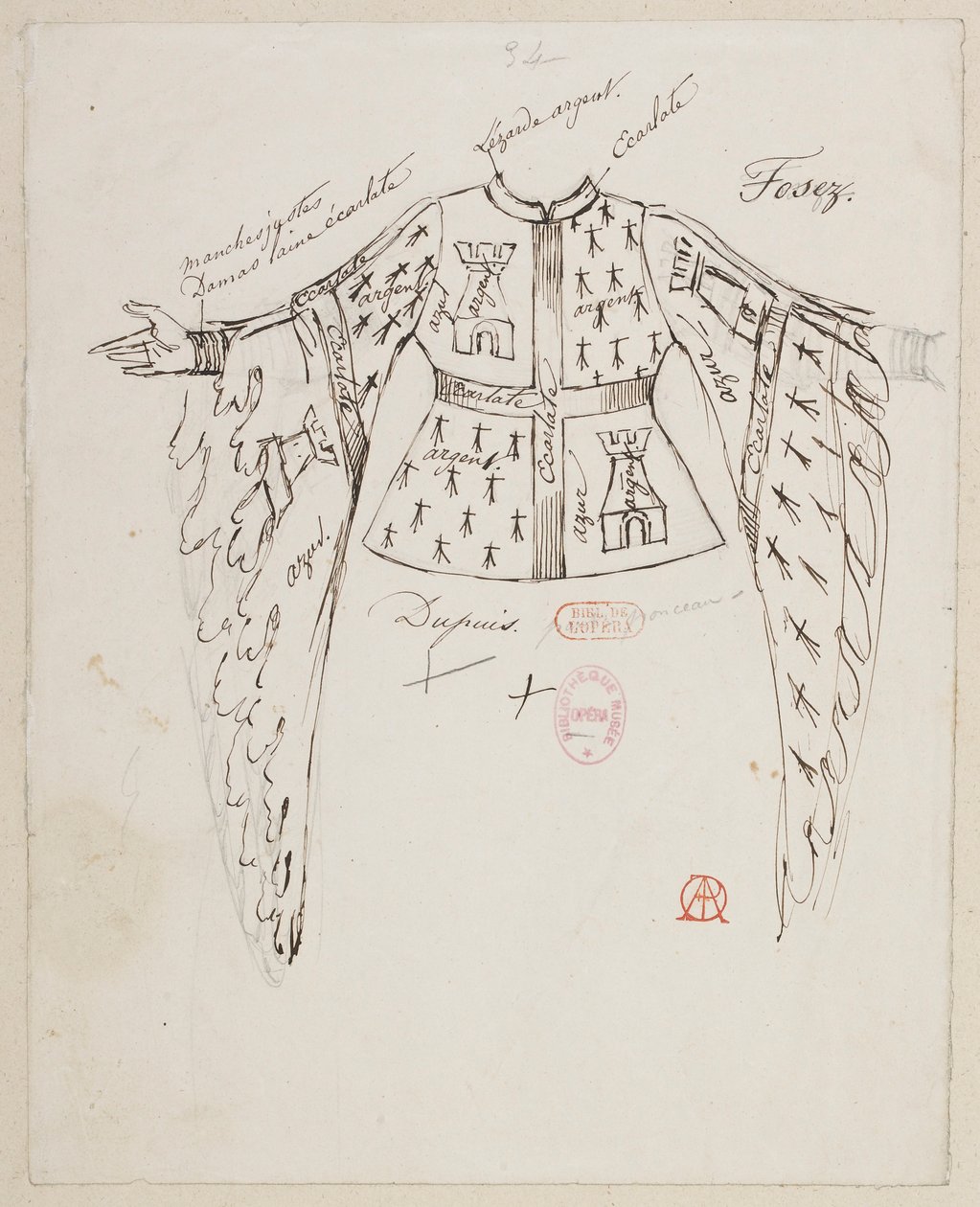 Halévy - La magicienne - Alfred Albert 的服装模特 - 34.福斯先生、杜普伊先生、庞索先生 作者 阿尔弗雷德·阿尔伯特