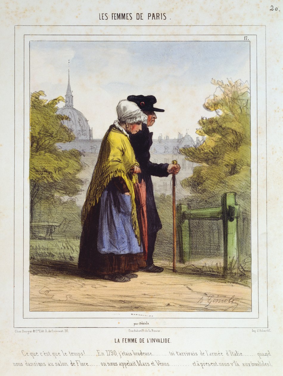 荣耀者的妇女，来自巴黎妇女，1841年至1842年 作者 阿尔弗雷德·安德烈（Alfred Andre Geniole）