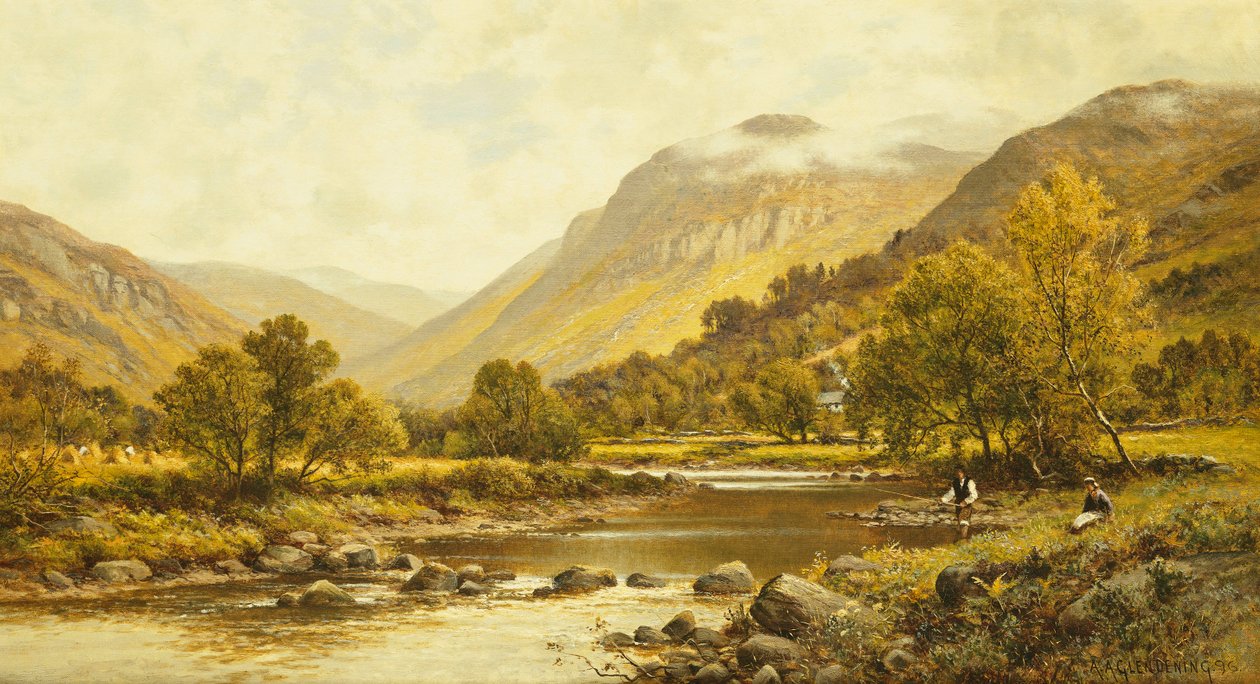 坎伯兰郡Borrowdale，1896年 作者 阿尔弗雷德·奥古斯都·格伦登宁