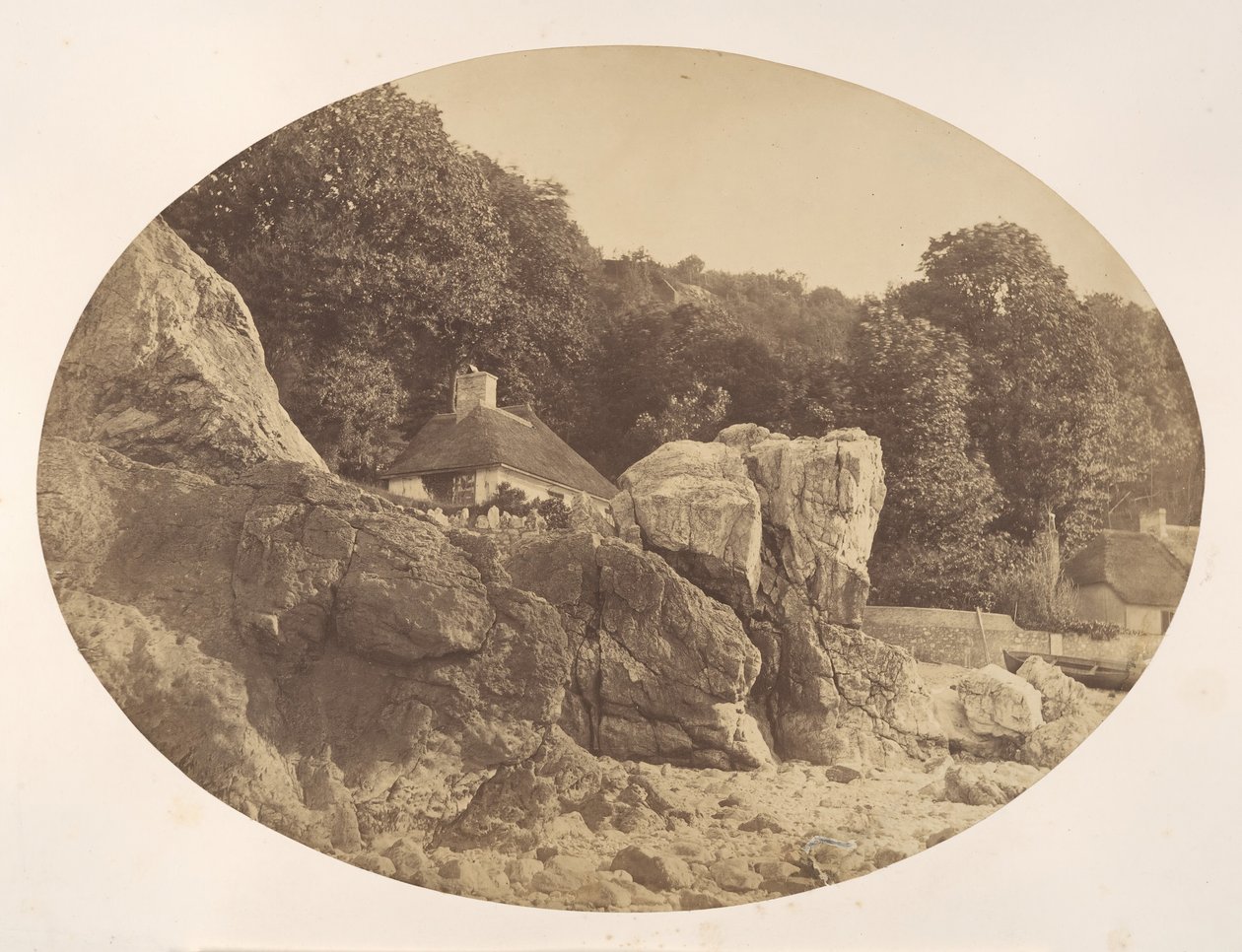 Babbicombe，来自海滩，1857年。 作者 阿尔弗雷德·巴特森