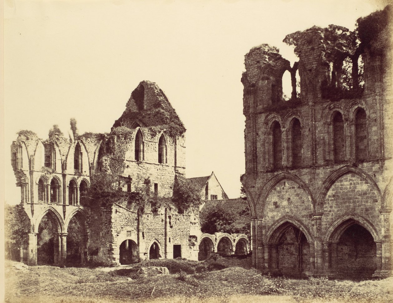 Wenlock Abbey, 1858年。 作者 阿尔弗雷德·卡佩尔治疗