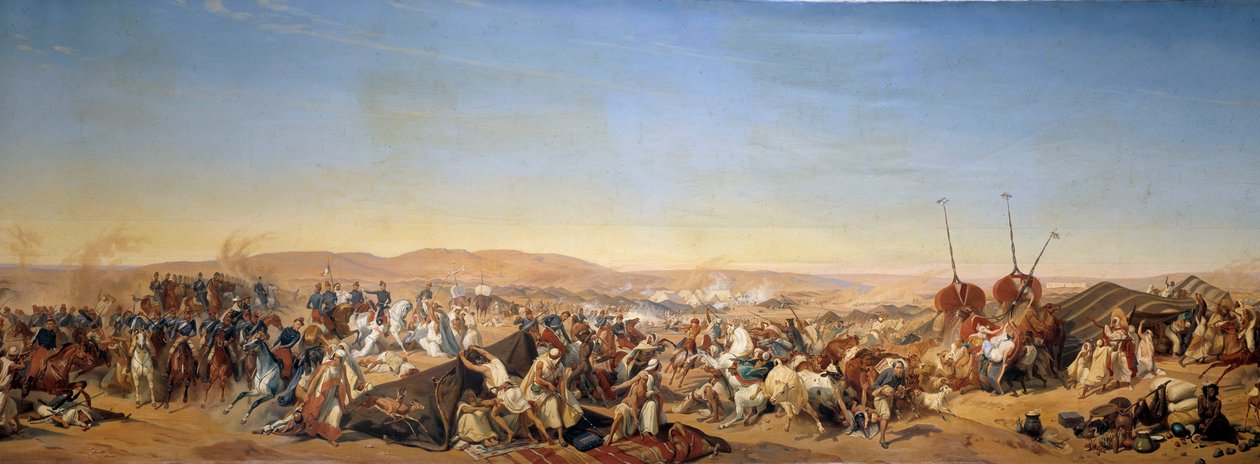 Conquete of Algeria (1830-1847): “” Capture of the Smalah (Smala) of Abd el Kader (Abd-el-Kader or ibn Muhyi al-Din al-Hasani) (al Din al-Hasani) (1807-1883) by the Duke of Aumale in Taguin 作者 阿尔弗雷德·查尔斯·费迪南德·迪卡恩