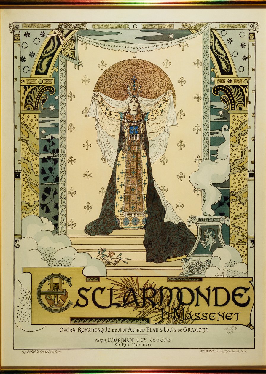Esclarmonde，Jules Massenet的歌剧（1842年5月12日 -  1912年8月13日） 作者 阿尔弗雷德·乔布拉克