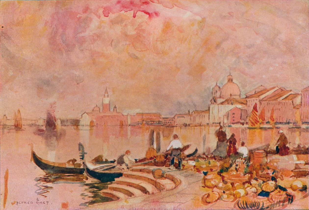 晚霞，威尼斯，c1895 作者 东阿尔弗雷德