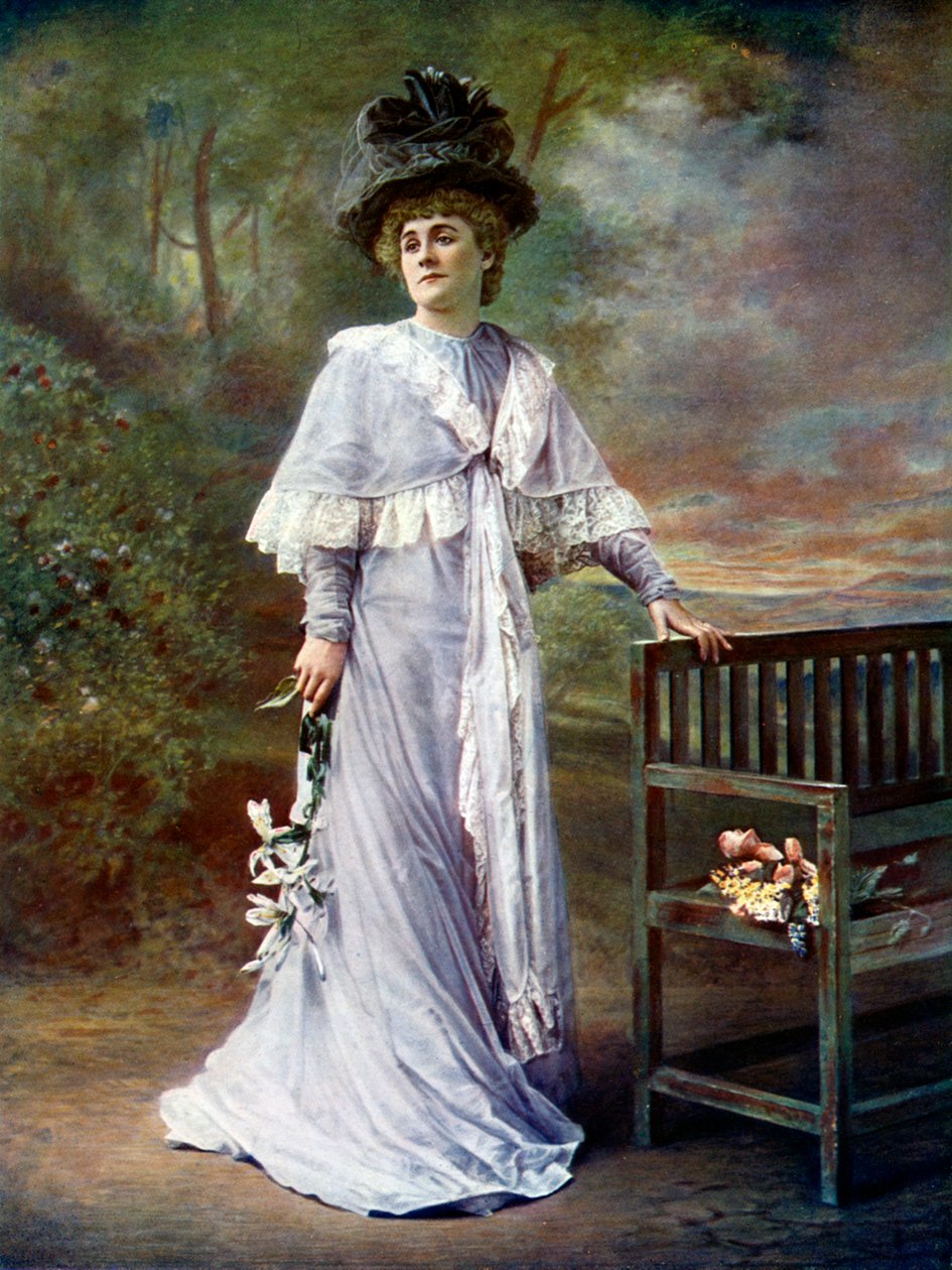 凯特·罗克（Kate Rorke）1866-1945，英国女演员，1899-1900年。 作者 阿尔弗雷德·埃利斯
