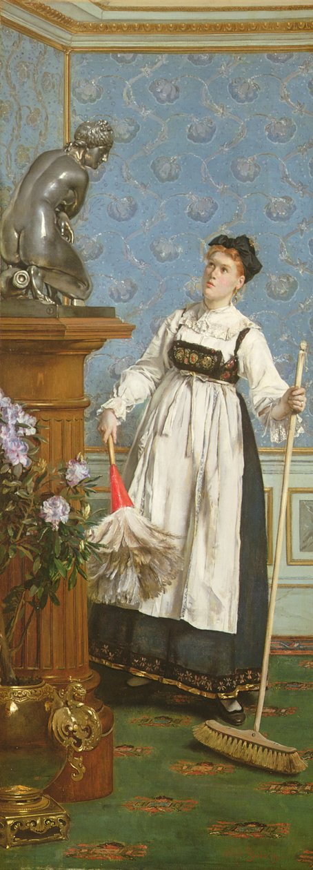 一个有抱负的鉴赏家 作者 阿尔弗雷德·埃米尔·史蒂文斯（Alfred Emile Stevens）
