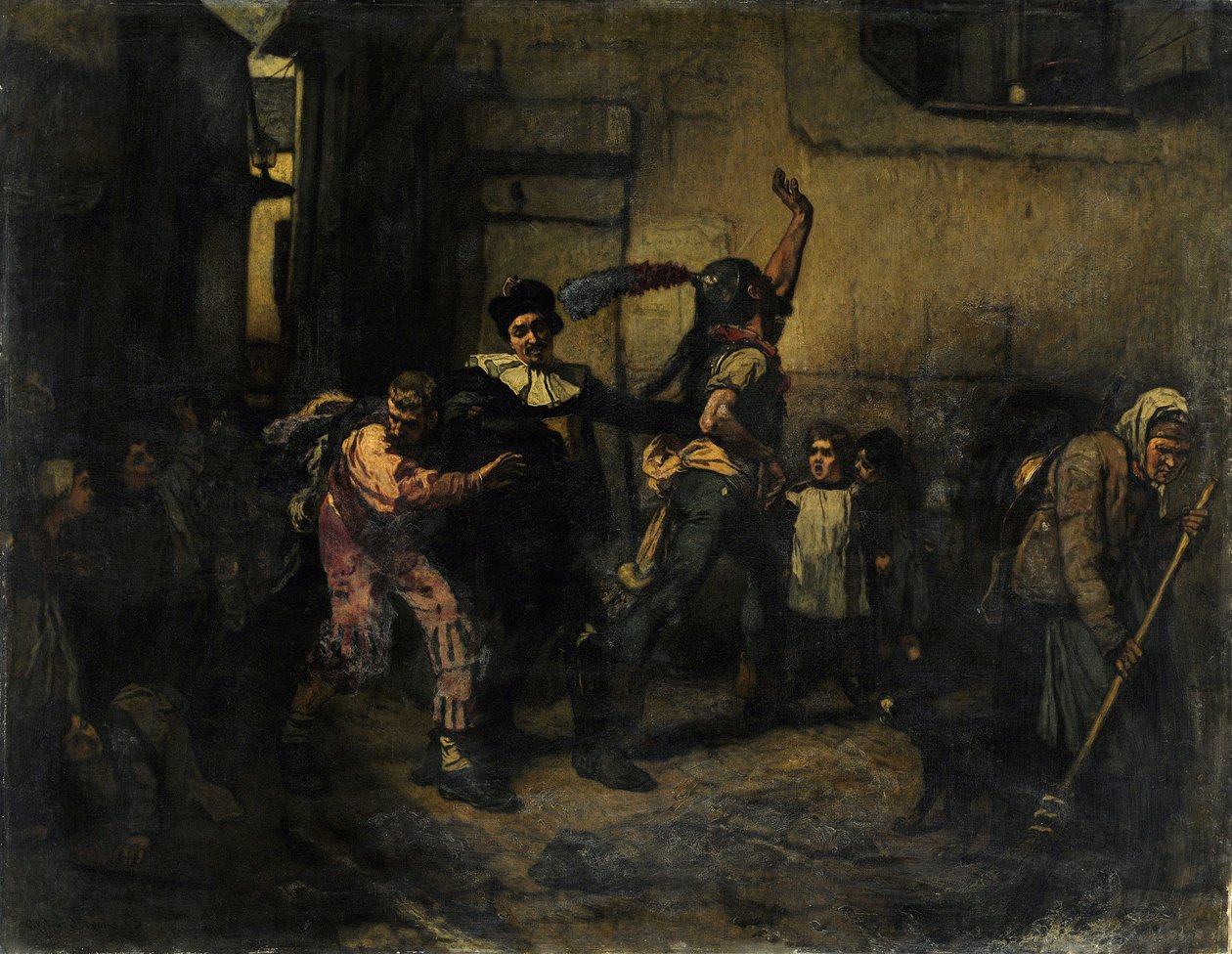 灰星期三（布面油画） 作者 阿尔弗雷德·埃米尔·史蒂文斯（Alfred Emile Stevens）