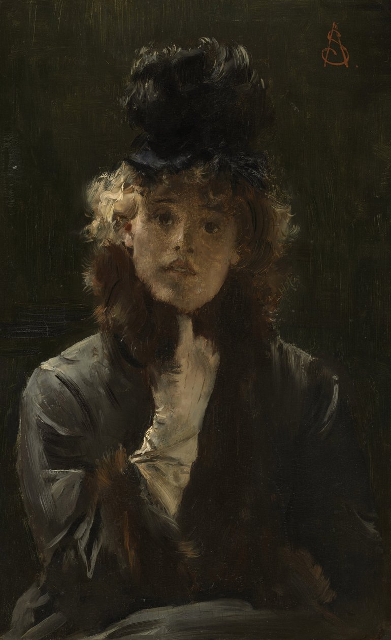 巴黎狮身人面像，约1880年 作者 阿尔弗雷德·埃米尔·史蒂文斯（Alfred Emile Stevens）