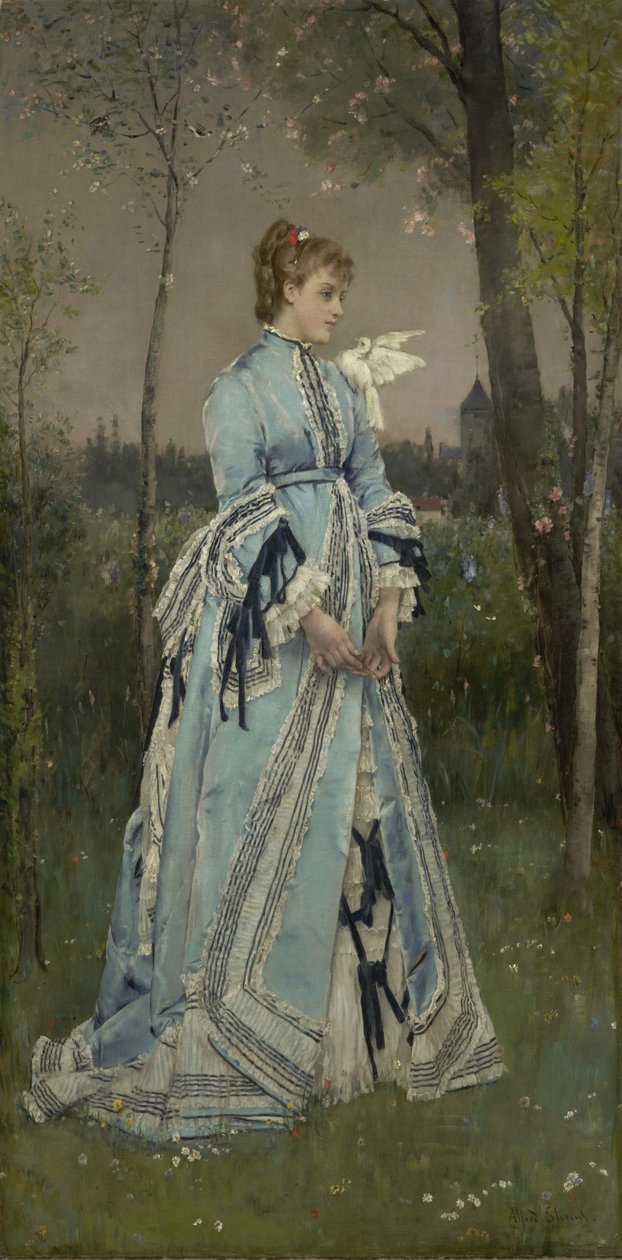 1877年春季 作者 阿尔弗雷德·埃米尔·史蒂文斯（Alfred Emile Stevens）