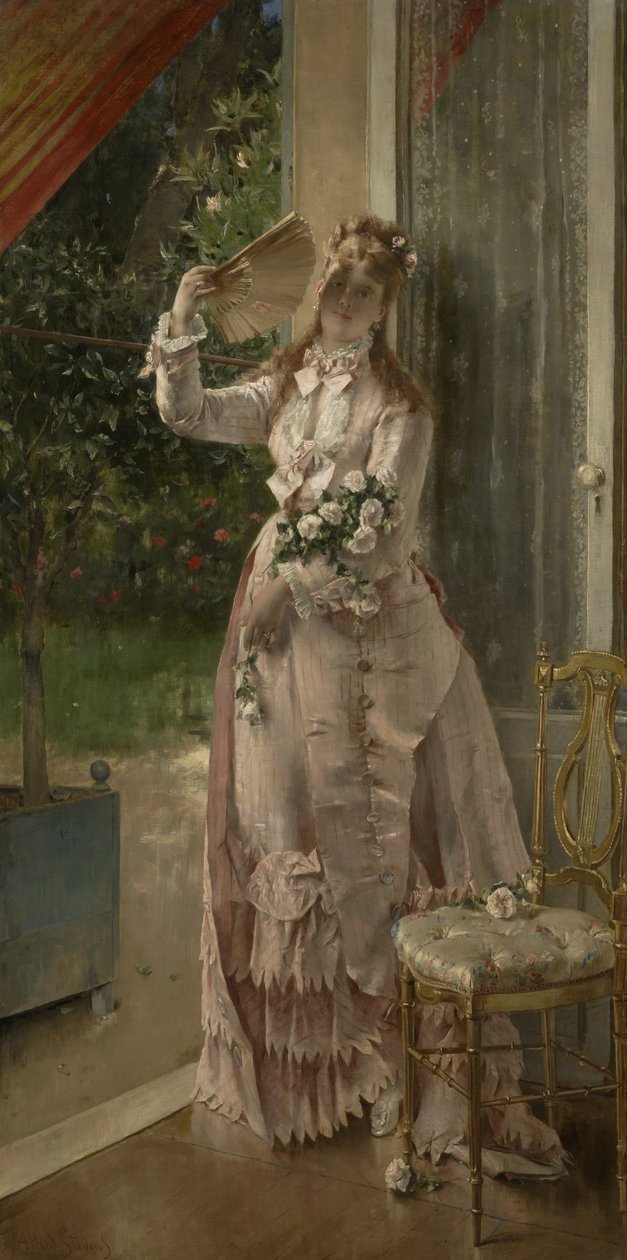 1877年夏天 作者 阿尔弗雷德·埃米尔·史蒂文斯（Alfred Emile Stevens）