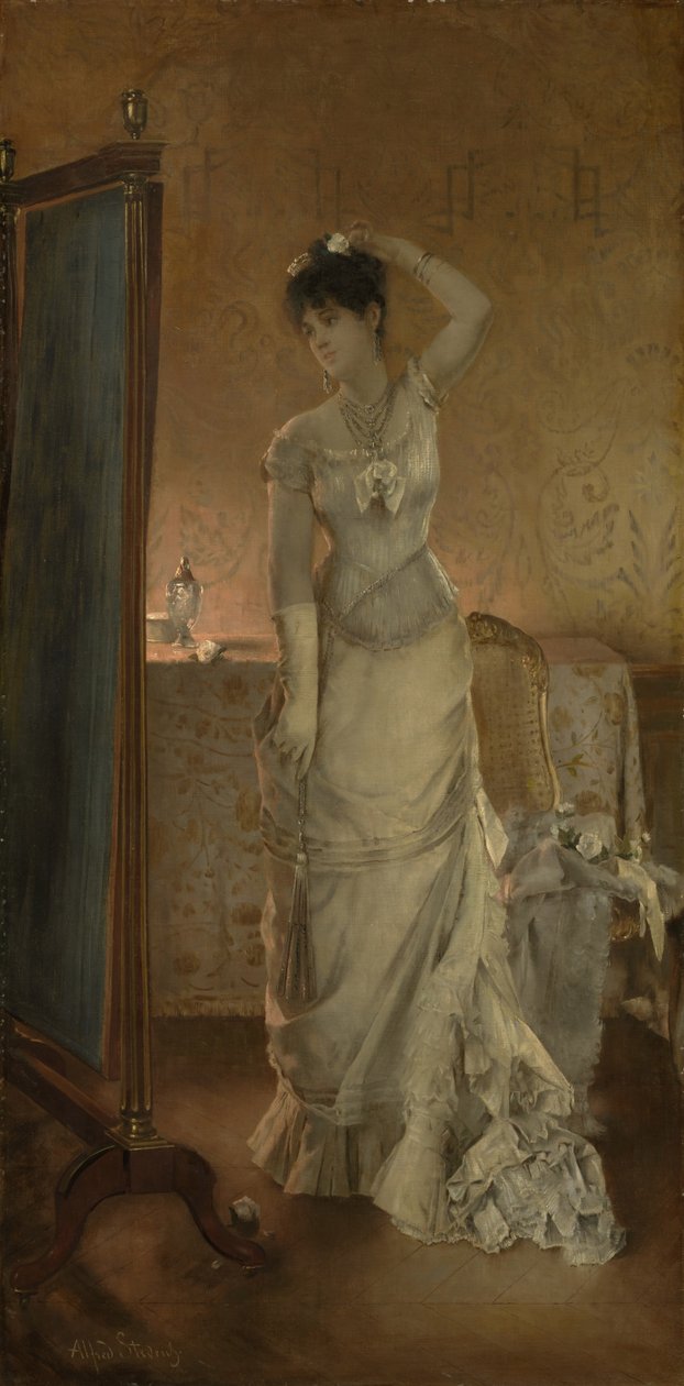 1877年冬季 作者 阿尔弗雷德·埃米尔·史蒂文斯（Alfred Emile Stevens）