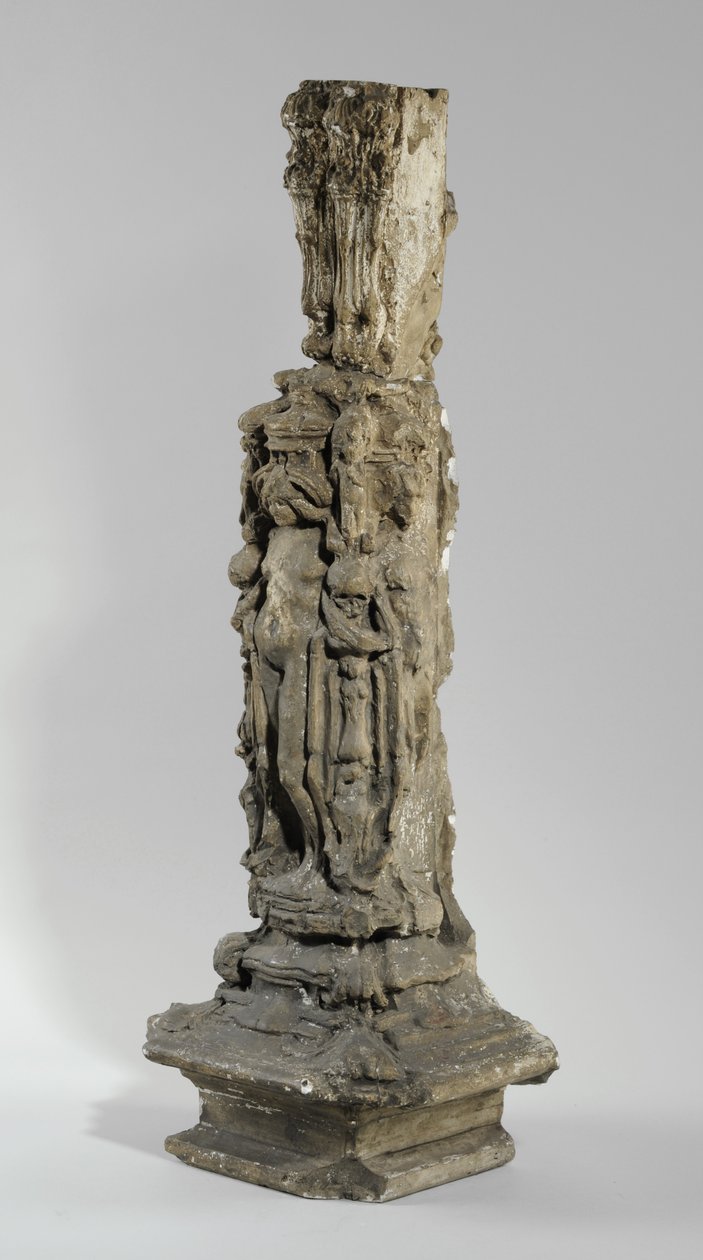 山姆-威尔逊烟囱的9个模型之一，约1908-14年（石膏和虫胶）。 作者 阿尔弗雷德·吉尔伯特