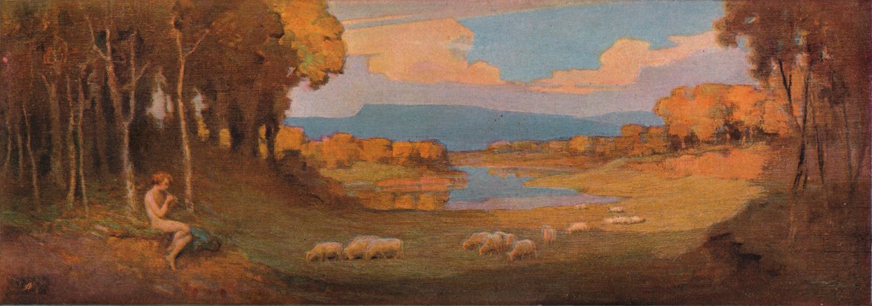 玫瑰木钢琴装饰面板，c1900，1903年 作者 阿尔弗雷德·哈特利
