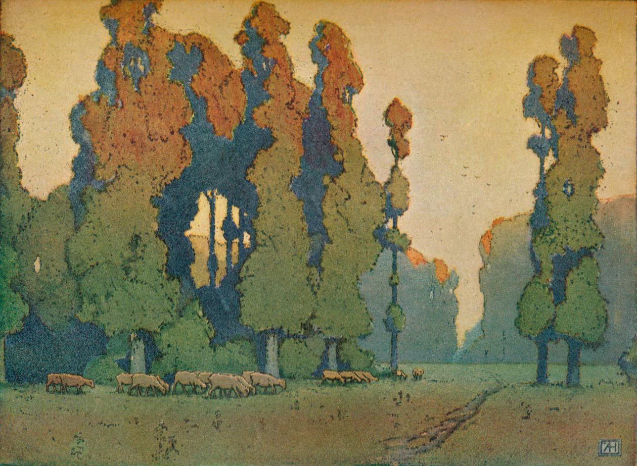 The Glade，c1910 作者 阿尔弗雷德·哈特利
