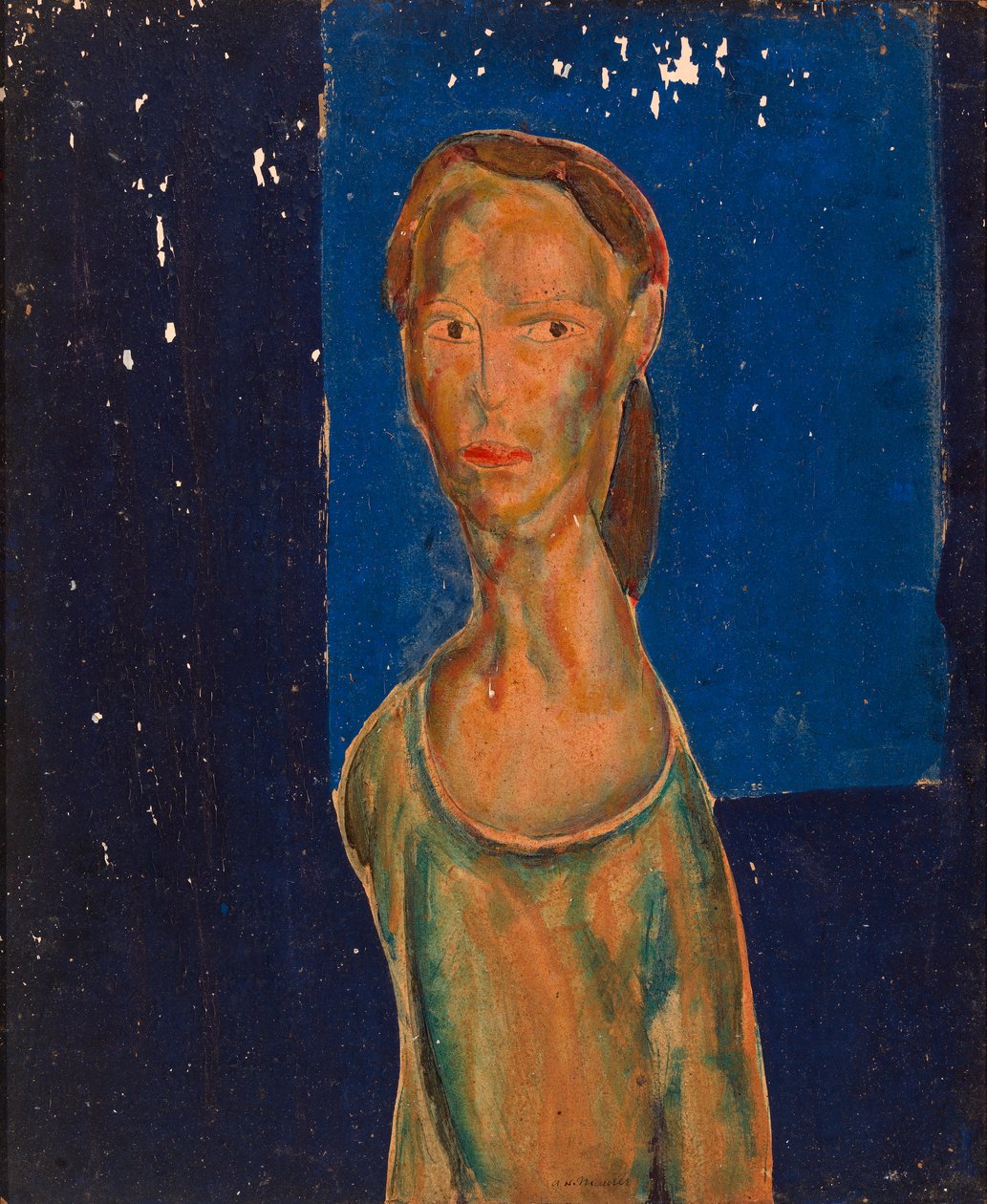 一个女人的画像，1920-1925。 作者 阿尔弗雷德·亨利·梅森