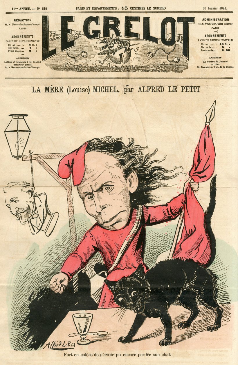 “Le Grelot”的封面，色彩讽刺 作者 阿尔弗雷德·勒·佩蒂特