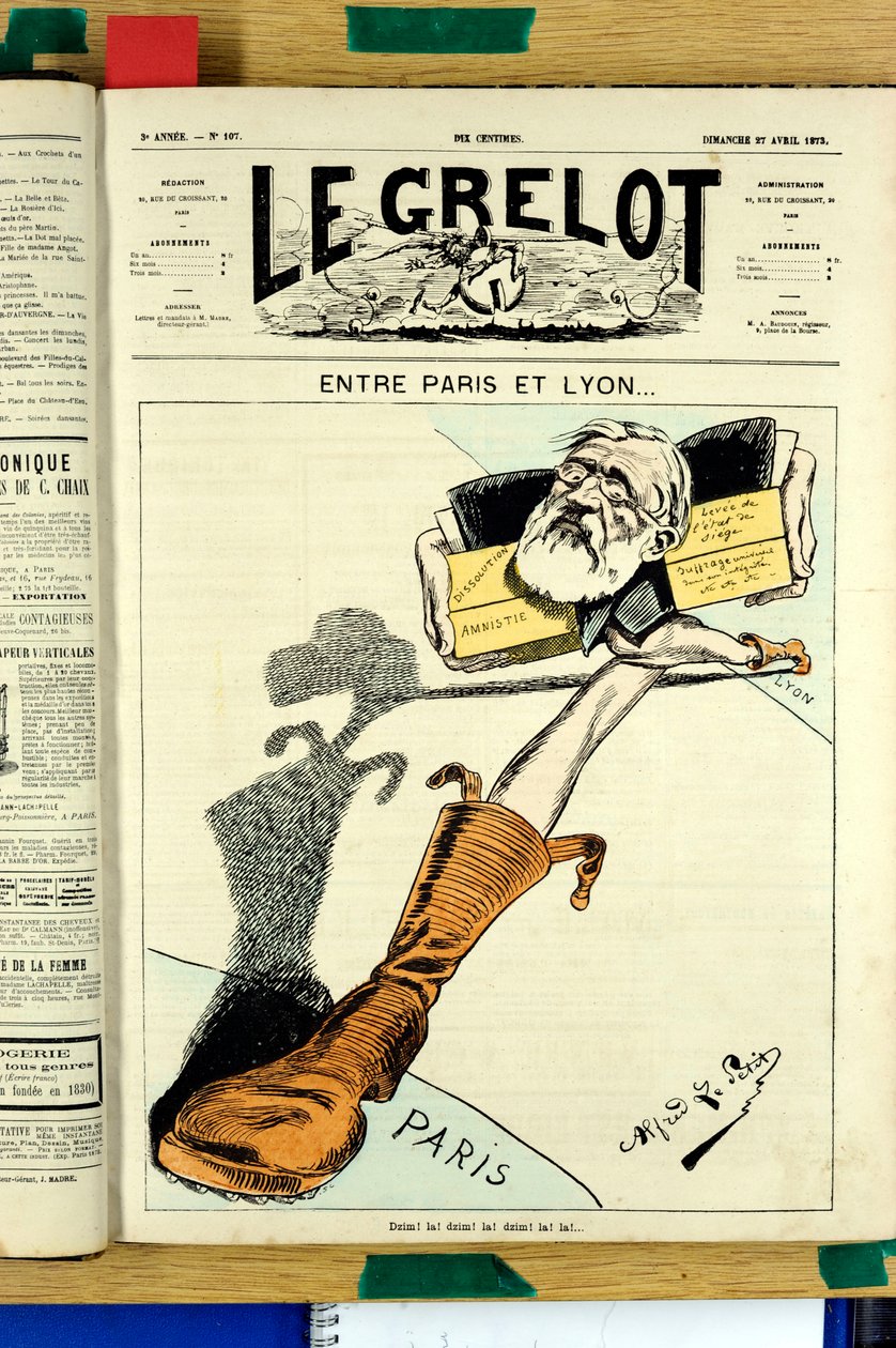 《Le Grelot》封面，编号 107，Satirique en Couleurs 作者 阿尔弗雷德·勒·佩蒂特