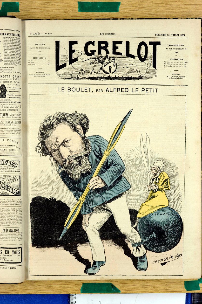 《Le Grelot》封面，编号 119，Satirique en Colors 作者 阿尔弗雷德·勒·佩蒂特