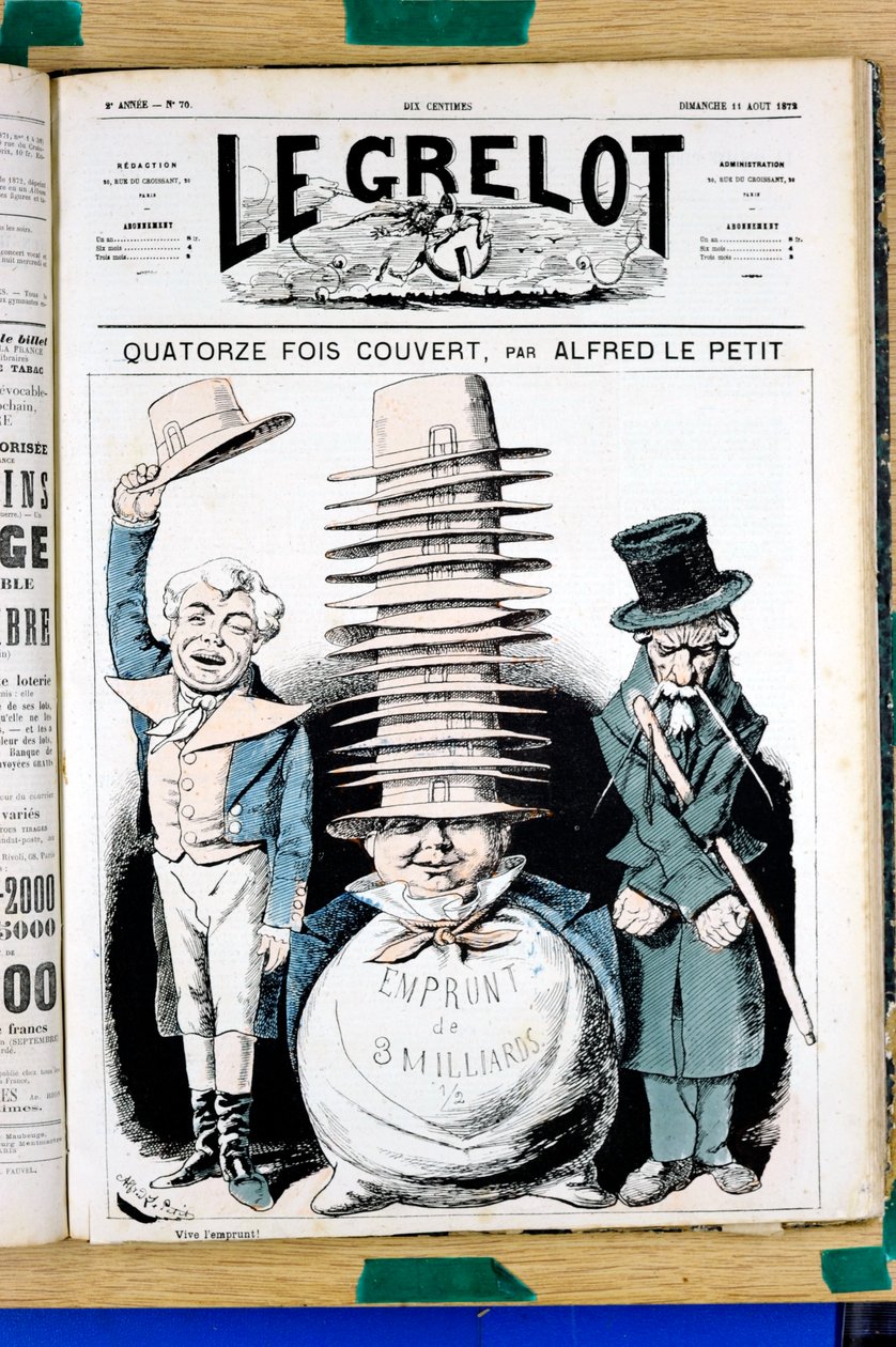 Cover of “” Le Grelot””, number 70, Satirique en Couleurs 作者 阿尔弗雷德·勒·佩蒂特