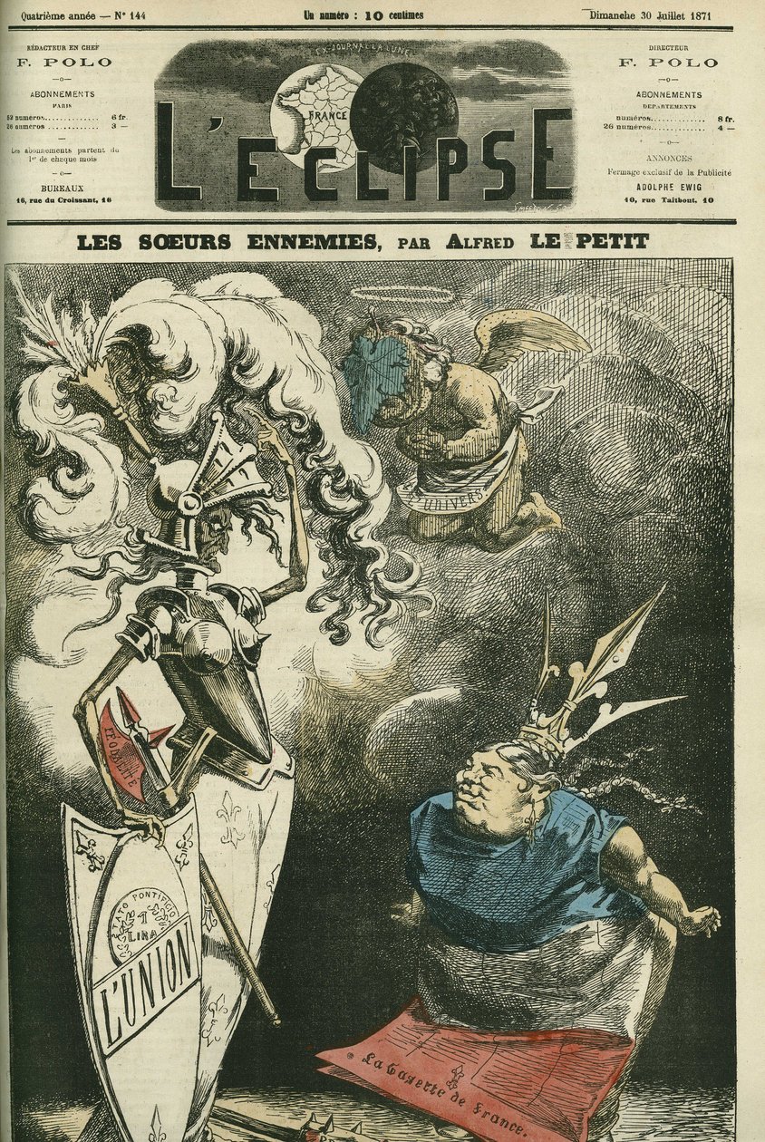 Enemy sisters, between La Gazette de France and L