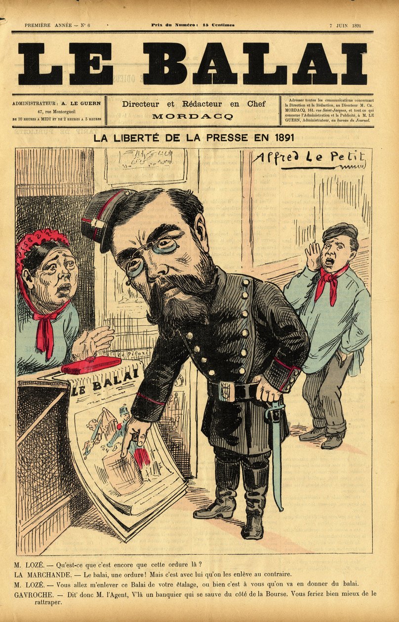 阿尔弗雷德-勒佩蒂特（1841-1909）为《Le Bai》封面所作的插图，第6期 作者 阿尔弗雷德·勒·佩蒂特