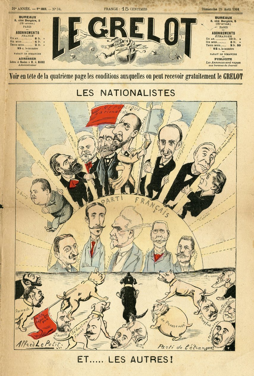 Alfred Le Pepetit (1841-1909) 为 Le Grelot 的封面插图 作者 阿尔弗雷德·勒·佩蒂特