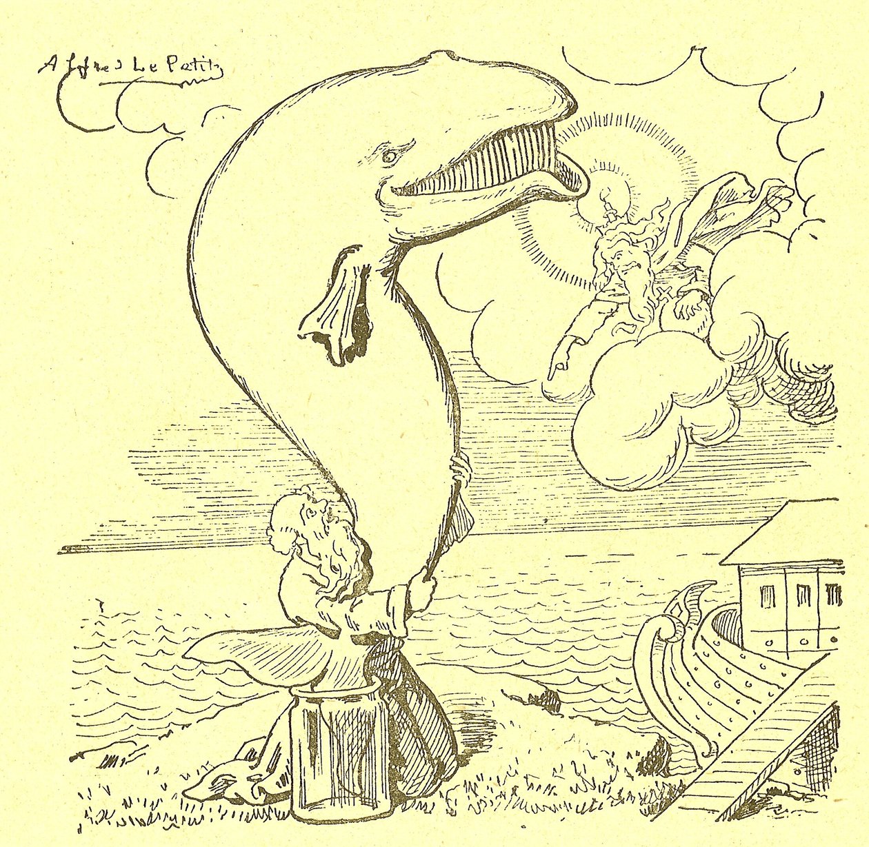 阿尔弗雷德-勒彼特（1841-1909）在格罗斯-让和他的治疗的插图 作者 阿尔弗雷德·勒·佩蒂特
