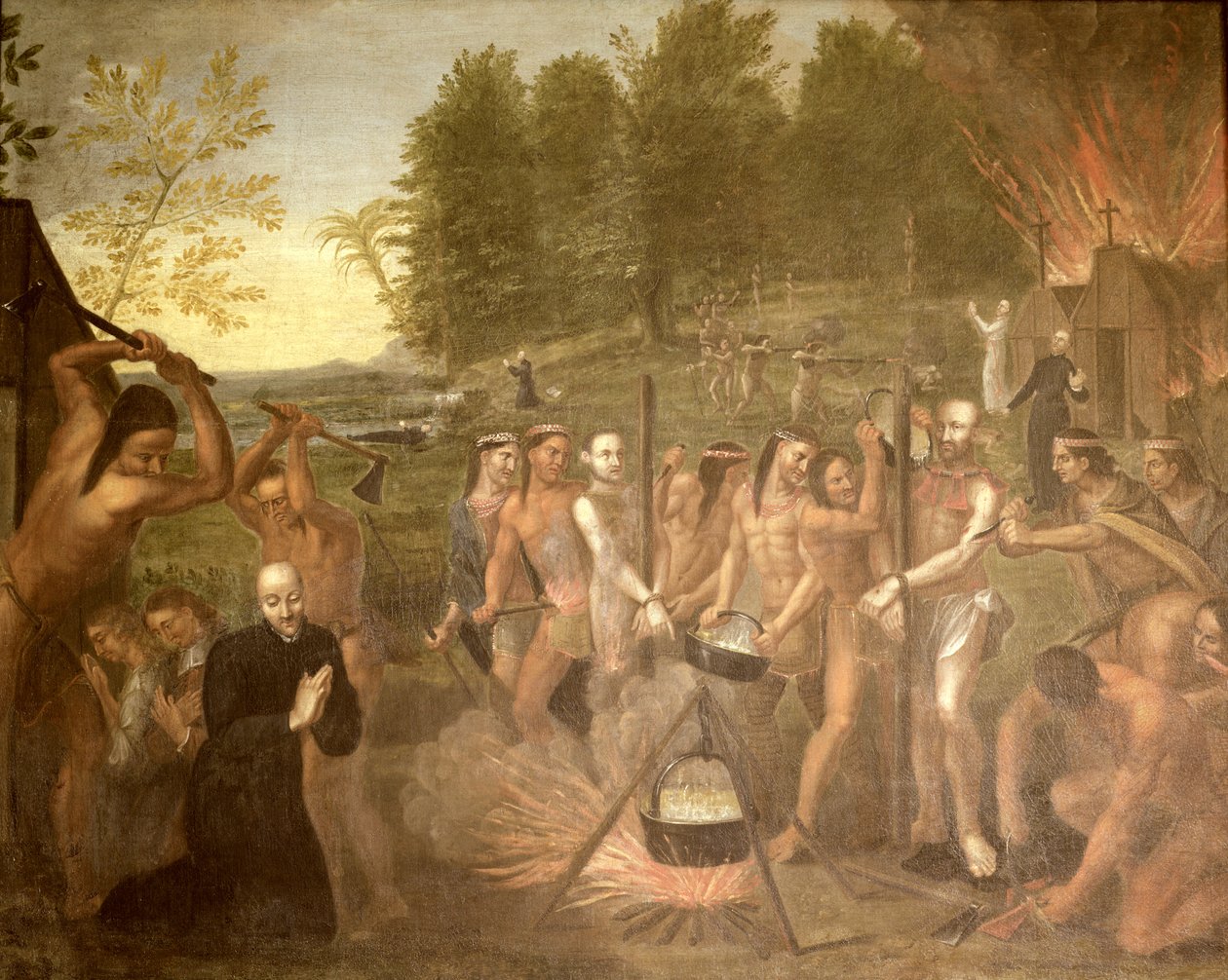 1649年，三位耶稣会牧师殉道 作者 阿尔弗雷德·波米耶