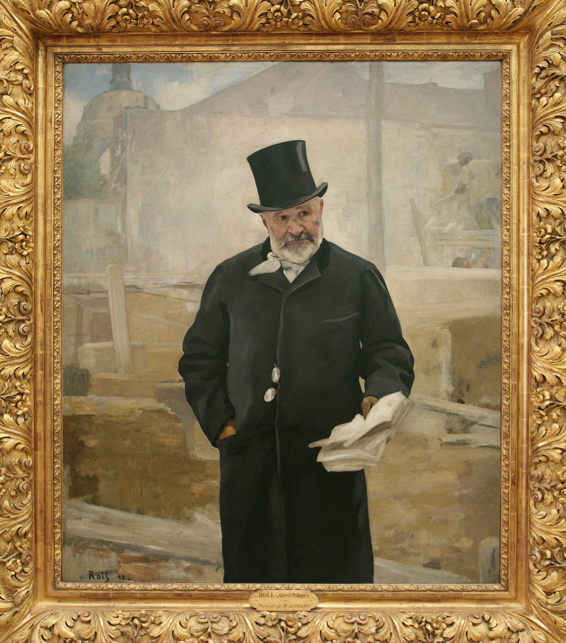 Portrait of Adolphe Alphand (1817-1891),1888 (oil on canvas) 作者 阿尔弗雷德·罗尔