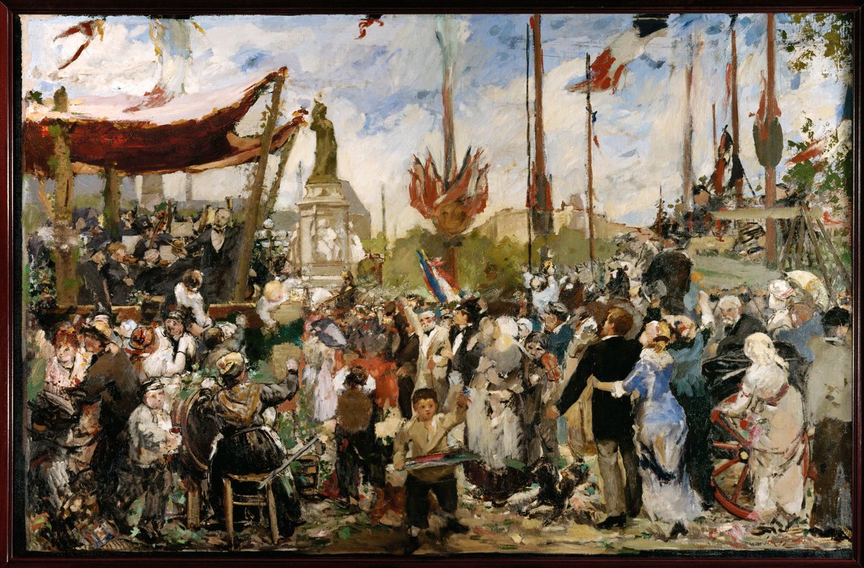 1880 年 7 月 14 日（油画素描） 作者 阿尔弗雷德·罗尔