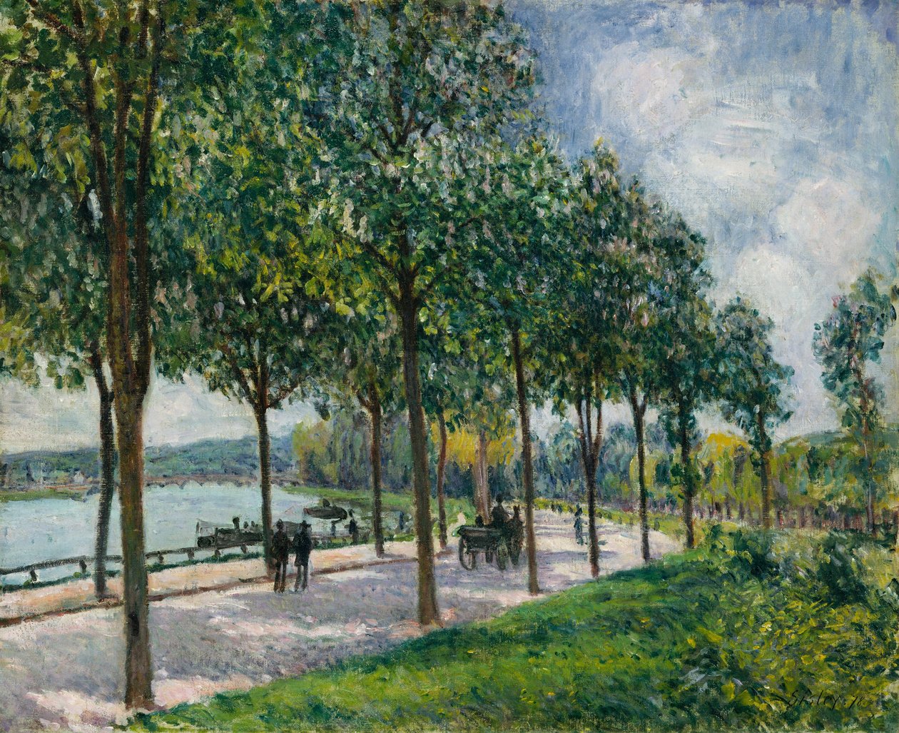 栗树Allée，1878年。 作者 阿尔弗雷德·西斯利