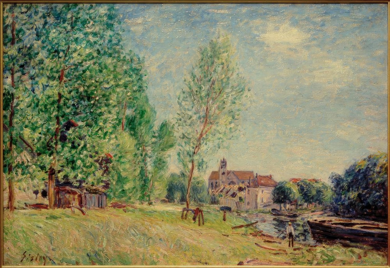 Moret-Matrat的造船厂 作者 阿尔弗雷德·西斯利