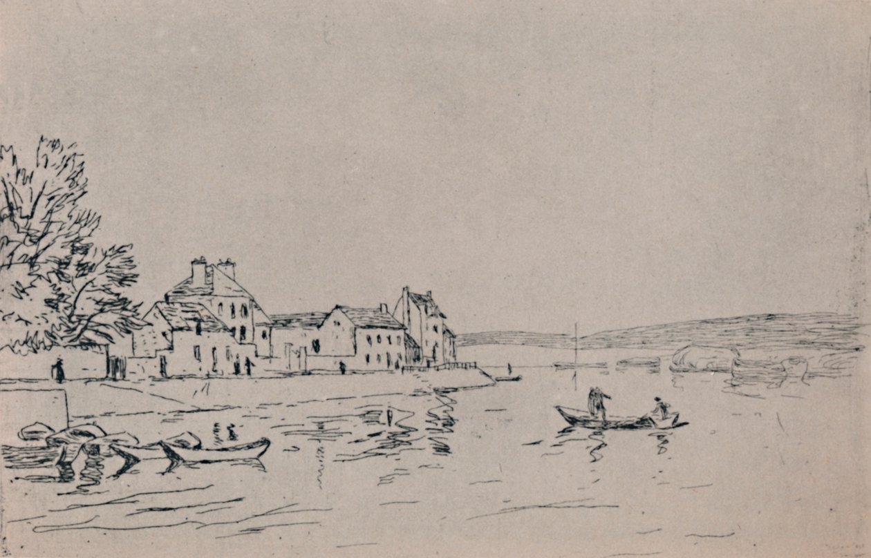 卢安银行，建于1880年代，1946年 作者 阿尔弗雷德·西斯利
