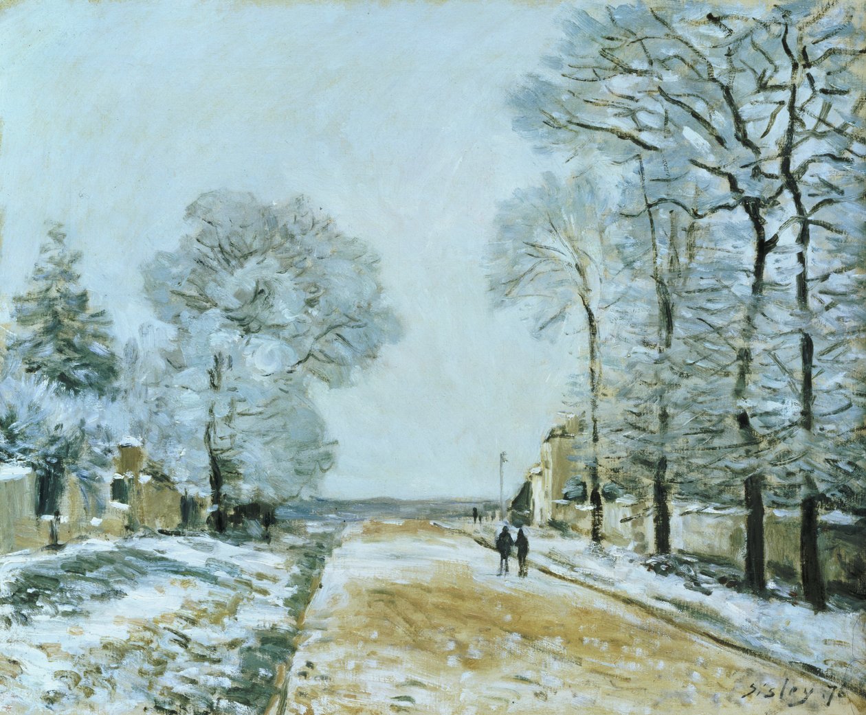 路，雪效应，1876年 作者 阿尔弗雷德·西斯利