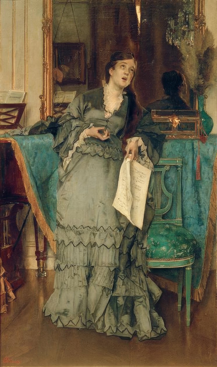 史蒂文斯（D. Primadonna） 作者 阿尔弗雷德·埃米尔·史蒂文斯（Alfred Emile Stevens）